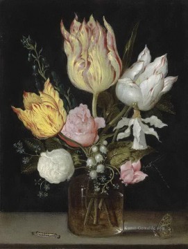 Klassik Blumen Werke - Bosschaert Ambrosius Tulpen i Rosen Glockenblumen Narzisse tortuosis forg